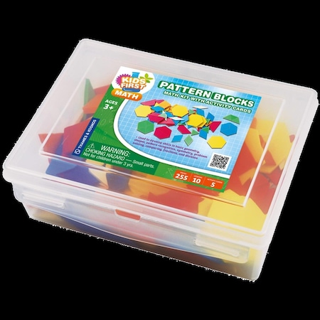 Kids First Pattern Blocks Math Kit with Activity Cards 568008